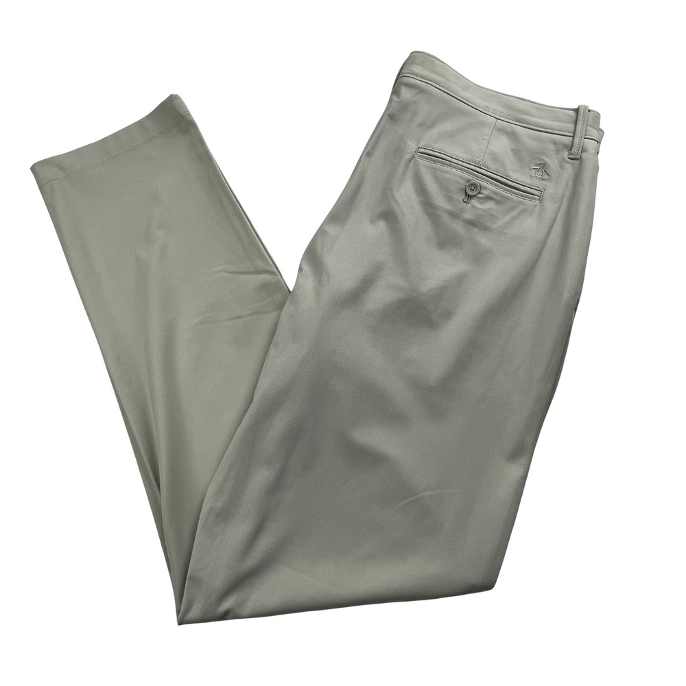 NEW Original Penguin By Munsingwear Men's 36x32 Golf Pants Straight‎ Flat Front